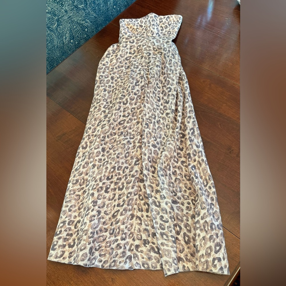 Zimmermann melody leopard print linen dress - Picture 3 of 5